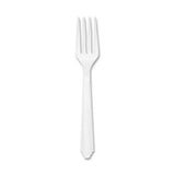 SKILCRAFT Plastic Flatware Utensil - 100 Piece(s) - 100/Pack - Plastic - White