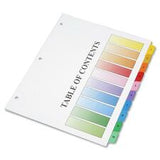 SKILCRAFT Binder Tabbed Index Sheet