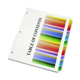 SKILCRAFT Binder Tabbed Index Sheet