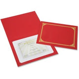 SKILCRAFT Linen Gold Foil Certificate Holder