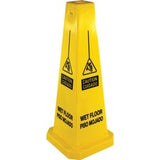 Impact Products "Cuidado Piso Mojado/Caution Wet Floor" Four-Sided Floor Sign