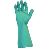 Safety Zone Green Flock Lined Nitrile Gloves