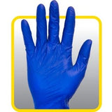 Safety Zone Powdered Blue Latex Gloves