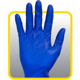 Safety Zone Powdered Blue Latex Gloves
