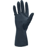 Safety Zone Black Neoprene Latex Blend Flock Lined Gloves