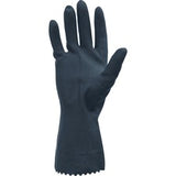 Safety Zone Black Neoprene Latex Blend Flock Lined Gloves