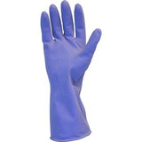 Safety Zone Purple Flock Lined Latex Gloves