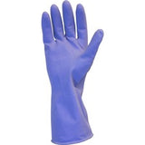 Safety Zone Purple Flock Lined Latex Gloves