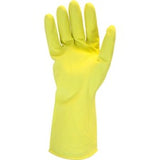 Safety Zone Yellow Flock Lined Latex Gloves