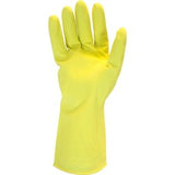 Safety Zone Yellow Flock Lined Latex Gloves