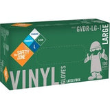 Safety Zone Powdered Clear Vinyl Gloves