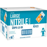 Safety Zone Powder Free Black Nitrile Gloves