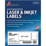 SKILCRAFT Laser/Inkjet Weatherproof Mailing Labels