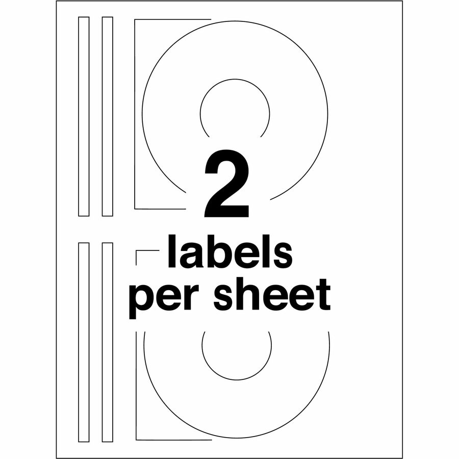 Avery® Color Laser White Matte CD/DVD Labels