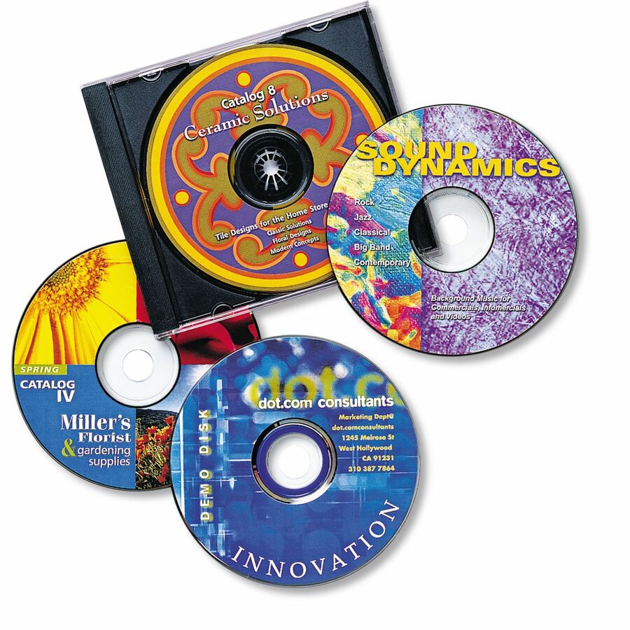 Avery® Color Laser White Matte CD/DVD Labels