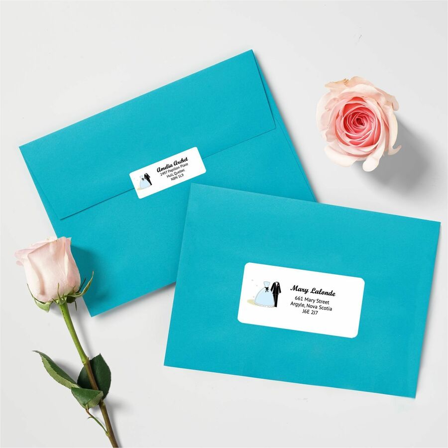 Avery® White Rectangle Labels with Easy Peel