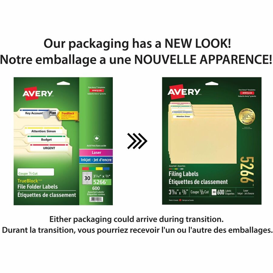 Avery® Assorted Filing Labels