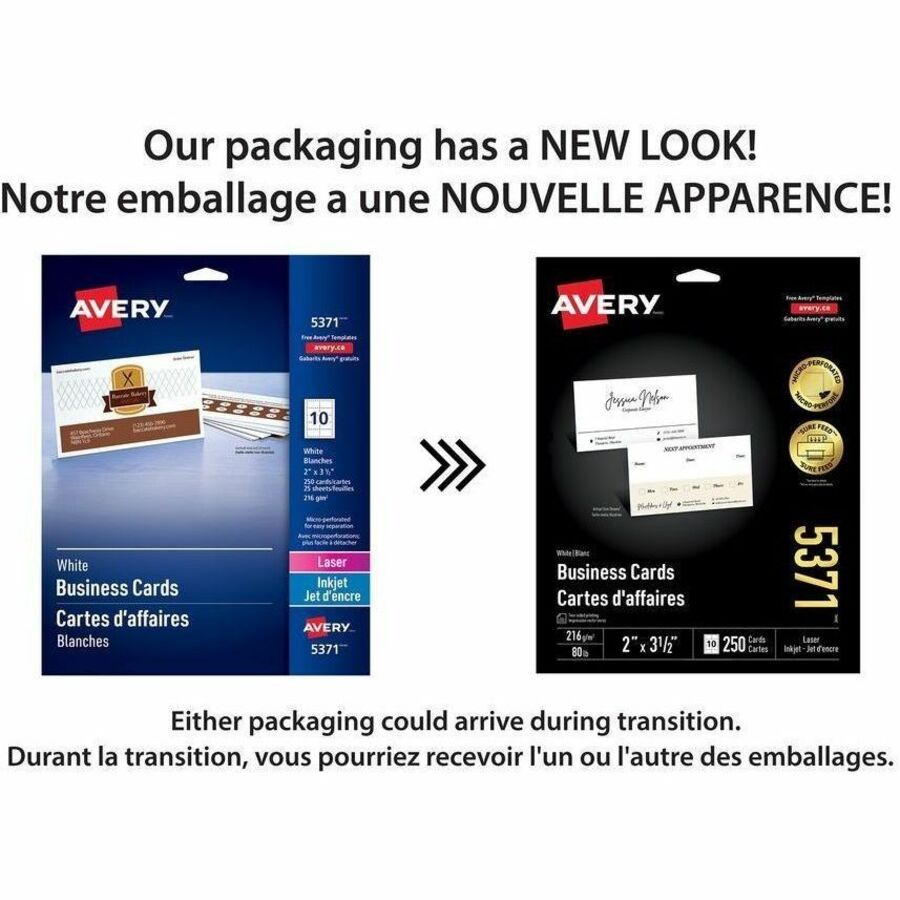 Avery® Business Cards with Sure Feed™ Technology