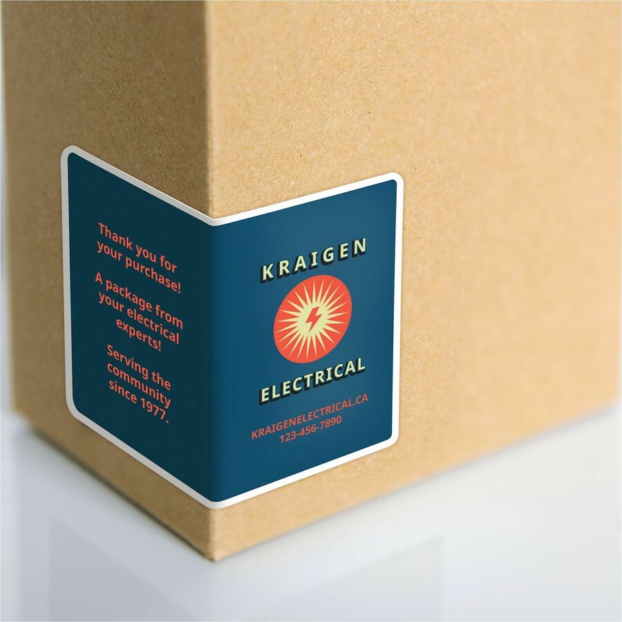 Avery® White Rectangle Labels with Sure Feed Technology