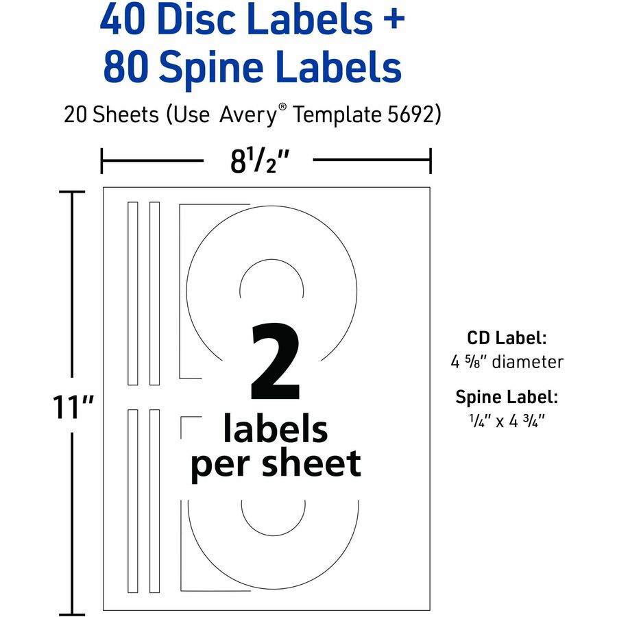 Avery® Optical Disc Label