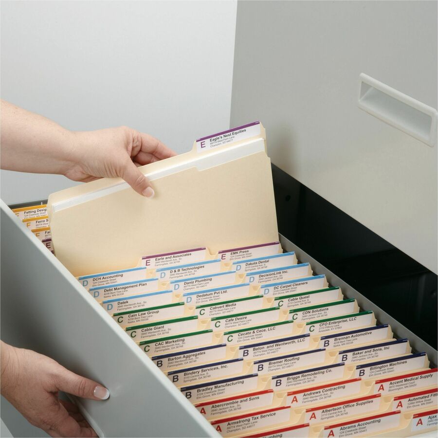 Smead 1/3 Tab Cut Letter Recycled Top Tab File Folder