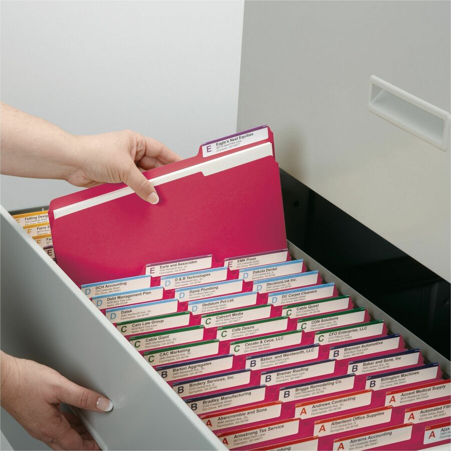 Smead 1/3 Tab Cut Letter Recycled Top Tab File Folder