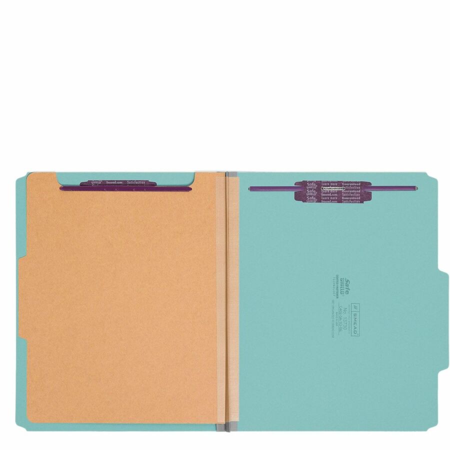 Smead SafeSHIELD 2/5 Tab Cut Letter Recycled Classification Folder