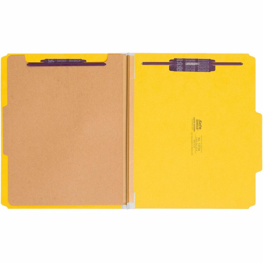 Smead SafeSHIELD 2/5 Tab Cut Letter Recycled Classification Folder