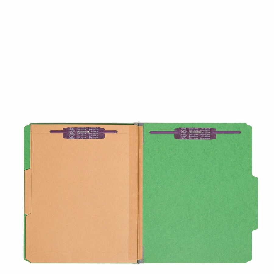 Smead SafeSHIELD 2/5 Tab Cut Letter Recycled Classification Folder