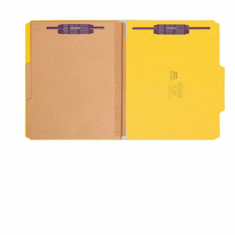 Smead SafeSHIELD 2/5 Tab Cut Letter Recycled Classification Folder