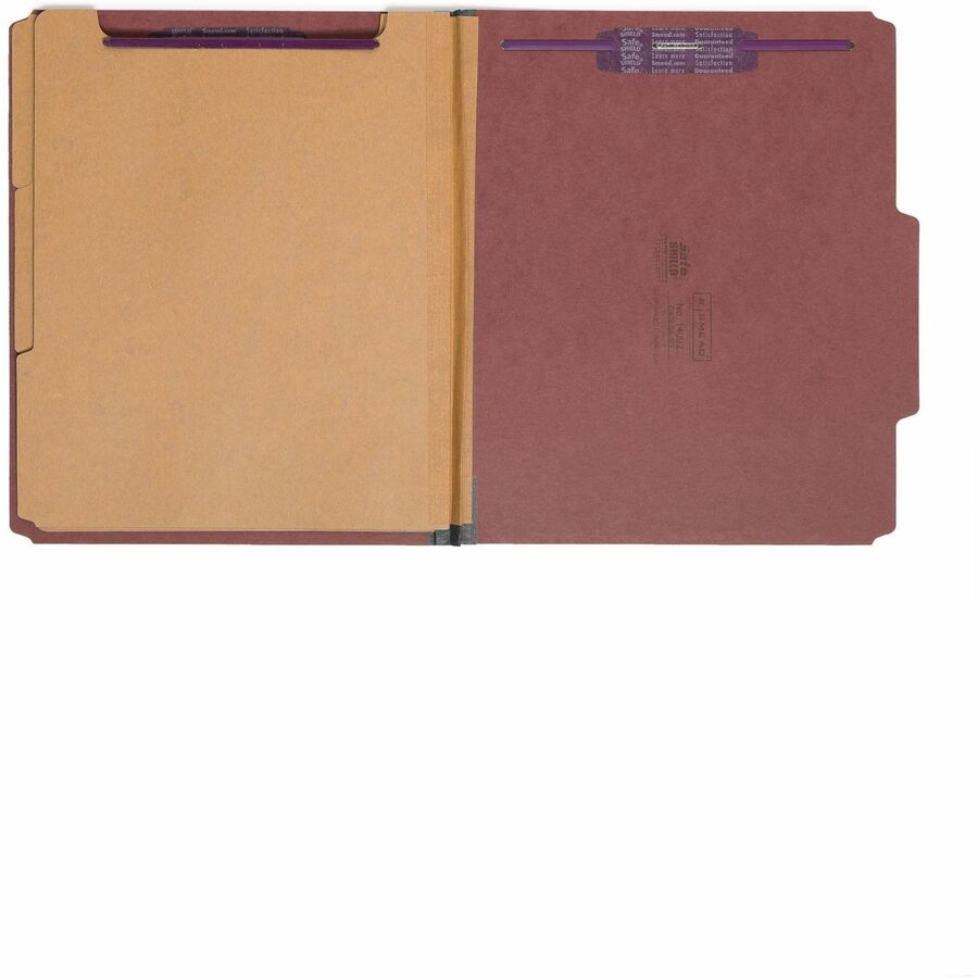 Smead SafeSHIELD 2/5 Tab Cut Letter Recycled Classification Folder