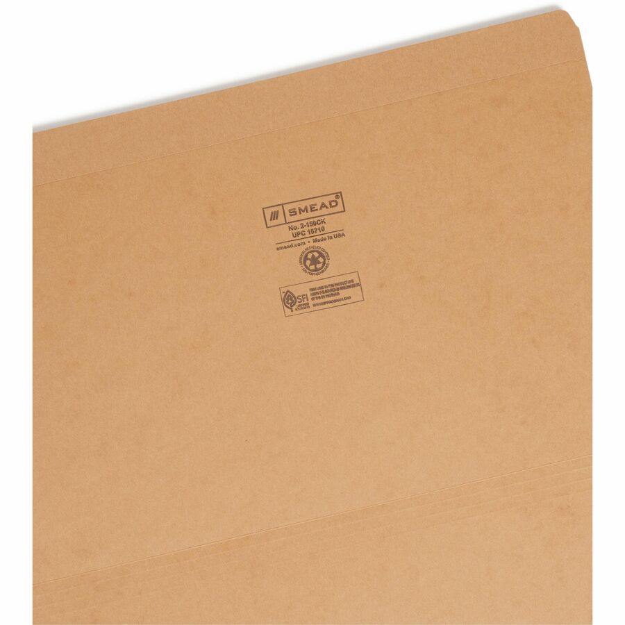 Smead Straight Tab Cut Legal Recycled Top Tab File Folder