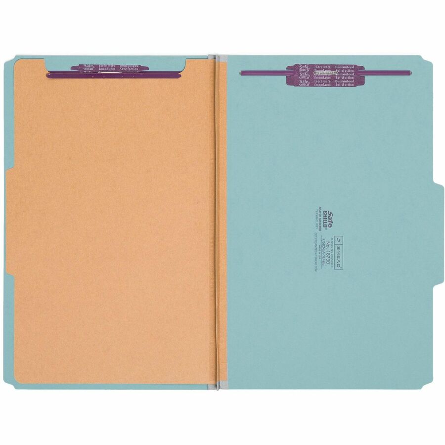 Smead SafeSHIELD 2/5 Tab Cut Legal Recycled Classification Folder