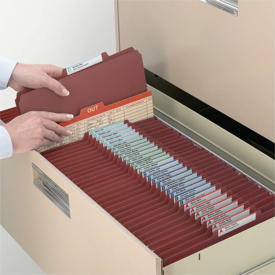 Smead SafeSHIELD 2/5 Tab Cut Legal Recycled Classification Folder