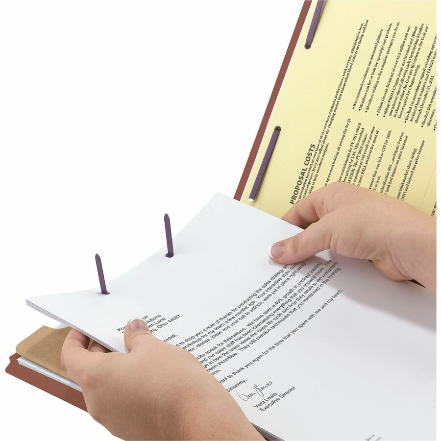 Smead SafeSHIELD 2/5 Tab Cut Legal Recycled Classification Folder