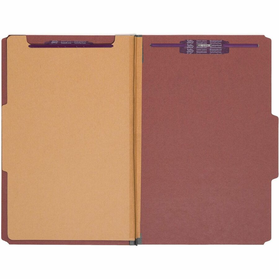 Smead SafeSHIELD 2/5 Tab Cut Legal Recycled Classification Folder
