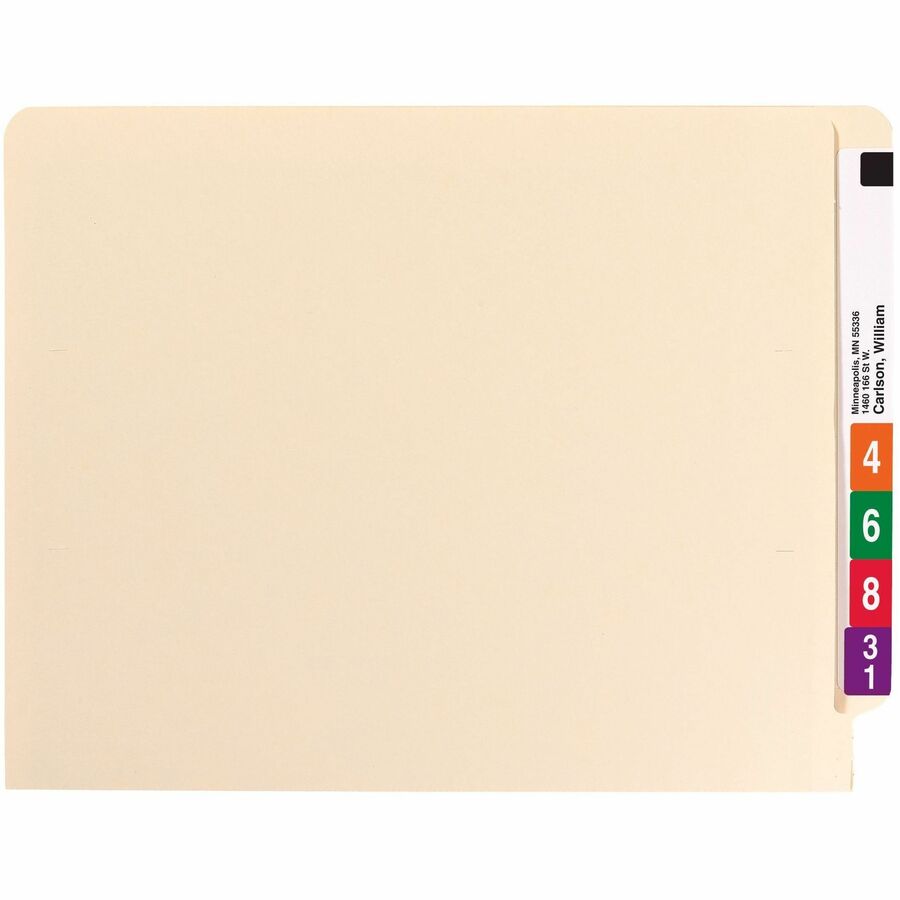 Smead Straight Tab Cut Letter Recycled End Tab File Folder