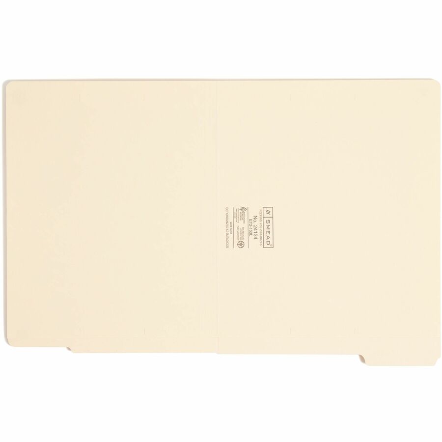 Smead Shelf-Master 1/3 Tab Cut Letter Recycled End Tab File Folder