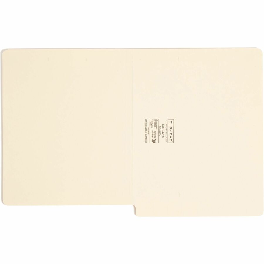 Smead Straight Tab Cut Letter Recycled End Tab File Folder