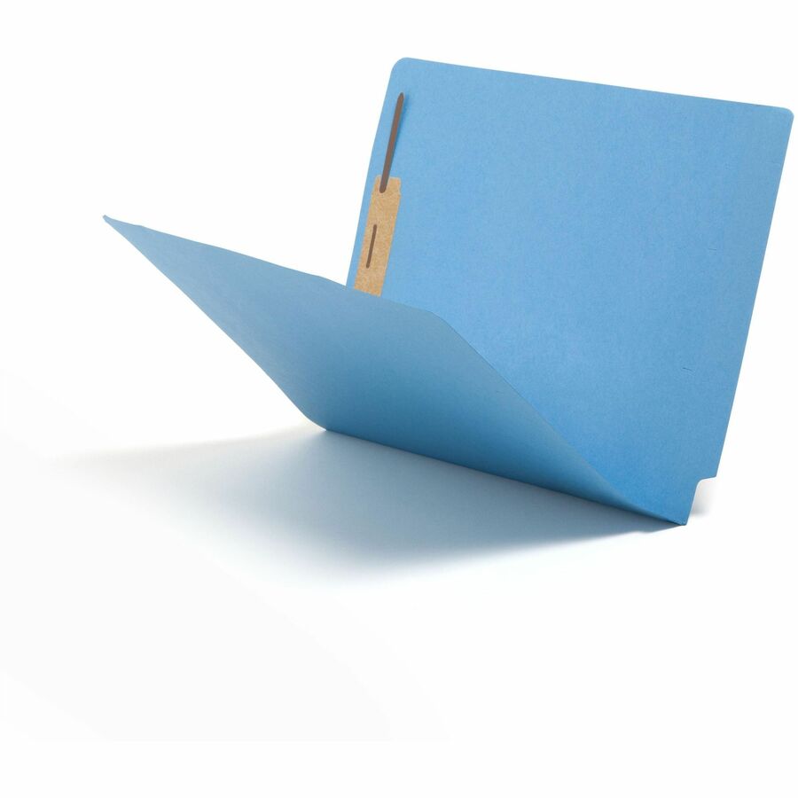 Smead Shelf-Master Straight Tab Cut Letter Recycled Fastener Folder