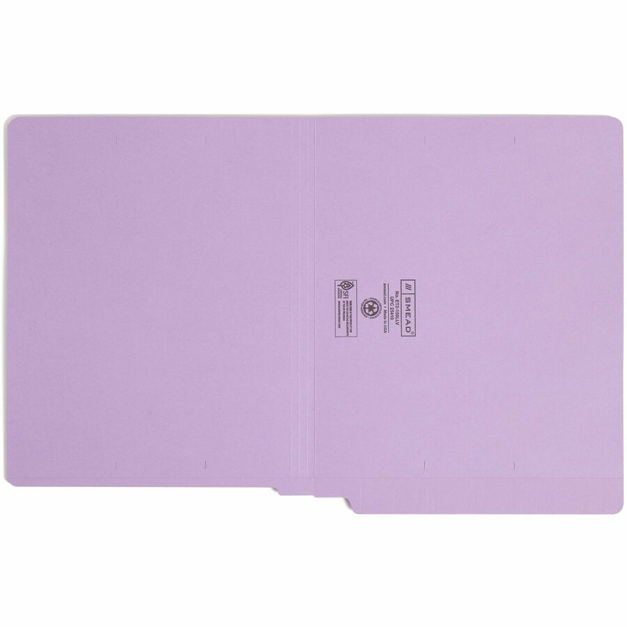 Smead Shelf-Master Straight Tab Cut Letter Recycled End Tab File Folder