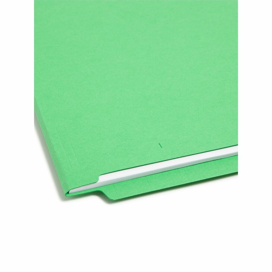Smead Colored Straight Tab Cut Legal Recycled Fastener Folder