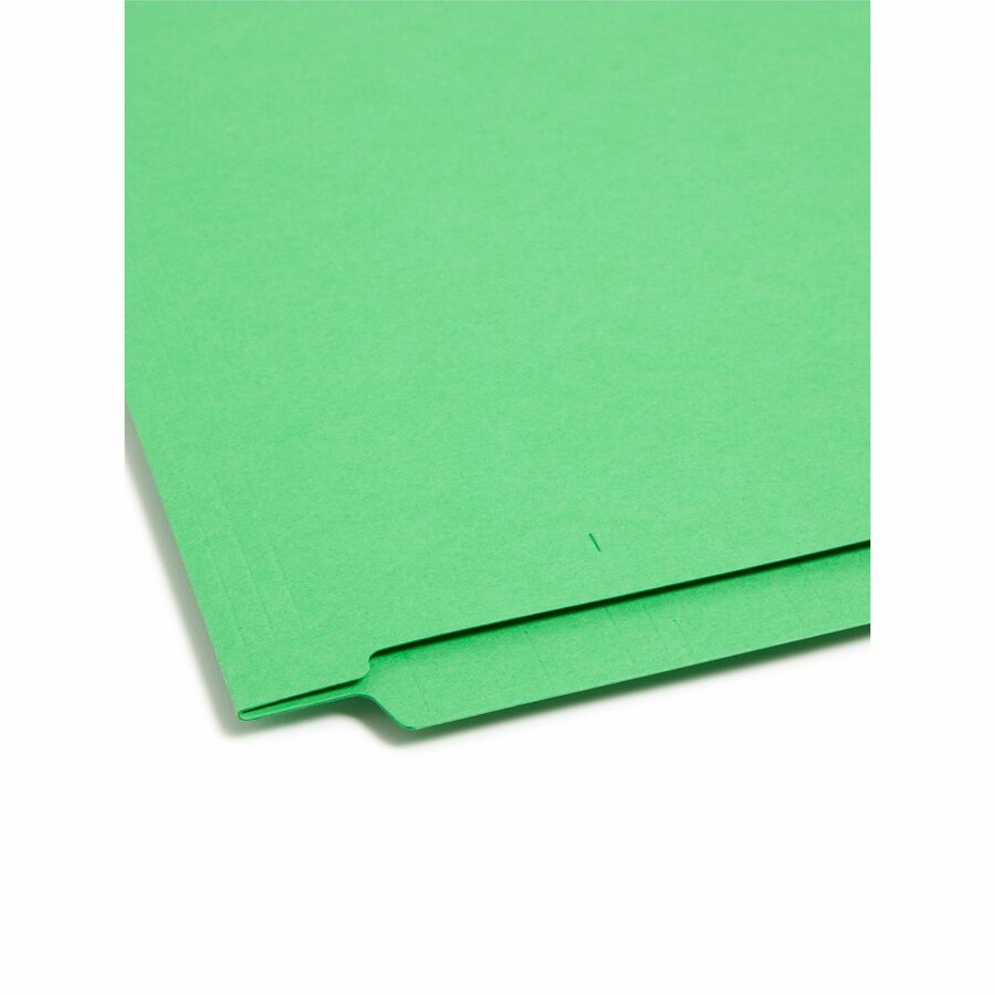 Smead Colored Straight Tab Cut Legal Recycled Fastener Folder