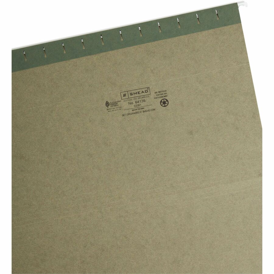 Smead 1/3 Tab Cut Legal Recycled Hanging Folder