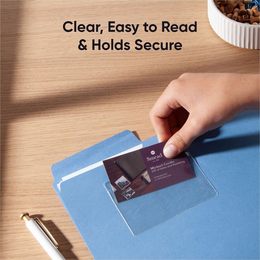 Smead Self-Adhesive Pockets