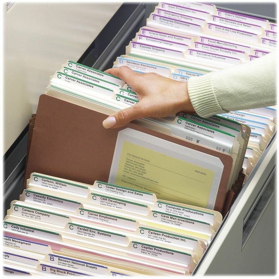 Smead Straight Tab Cut Letter Recycled File Pocket