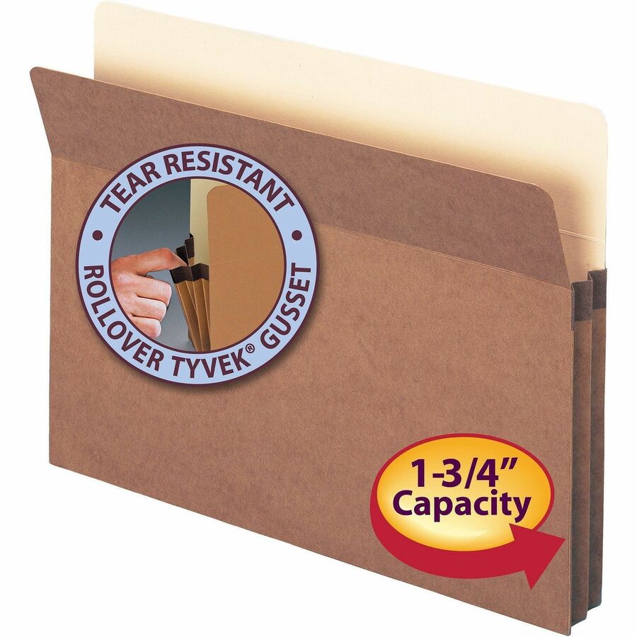 Smead Straight Tab Cut Letter Recycled File Pocket