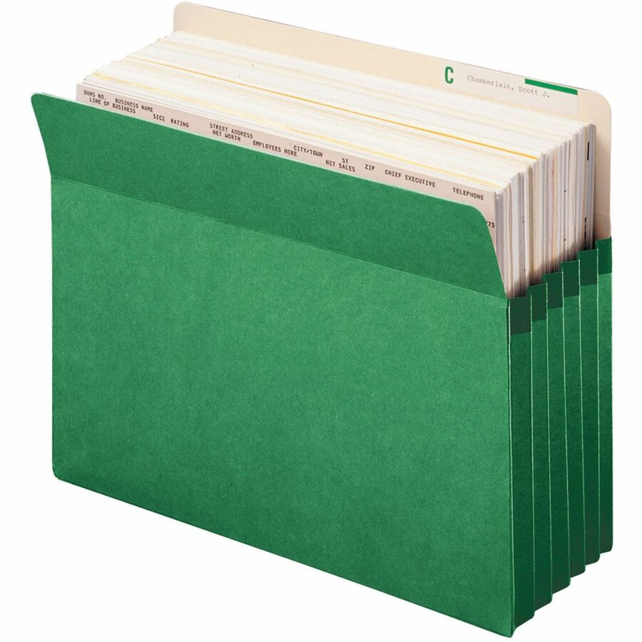 Smead Straight Tab Cut Letter Recycled File Pocket