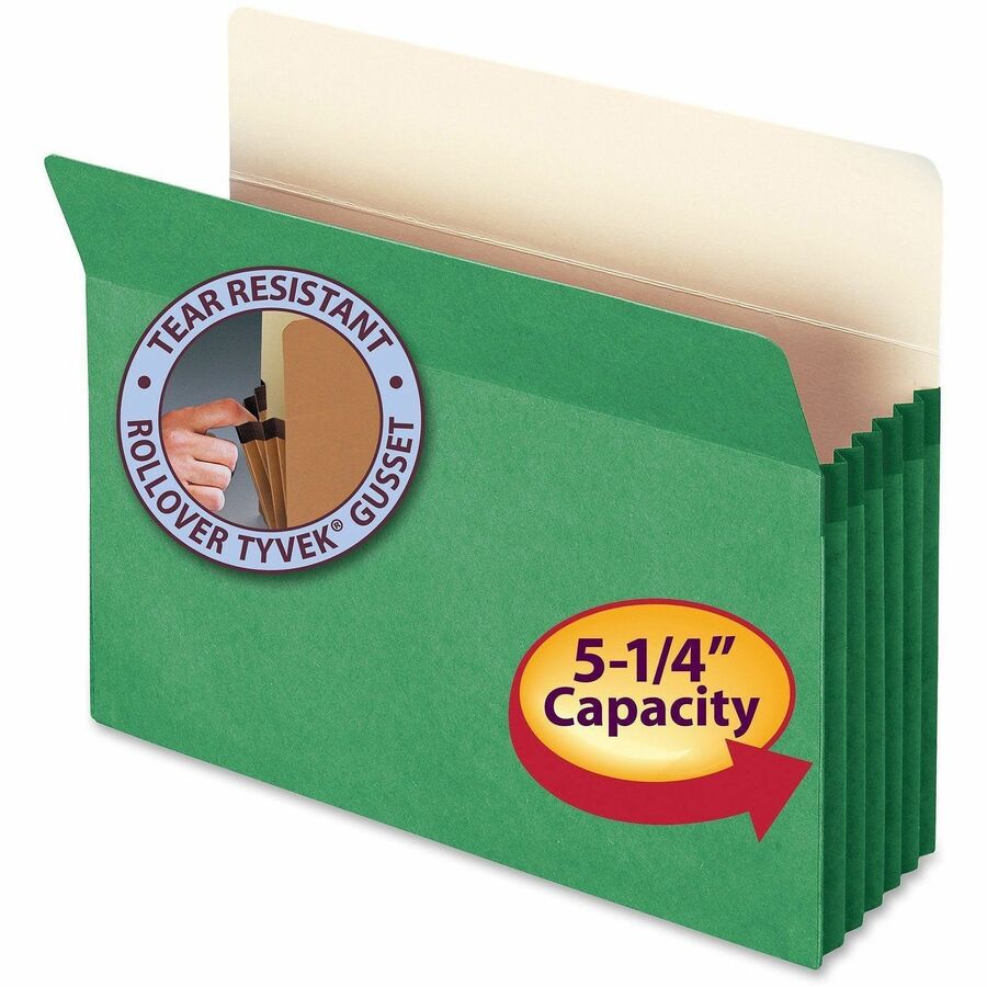 Smead Straight Tab Cut Letter Recycled File Pocket