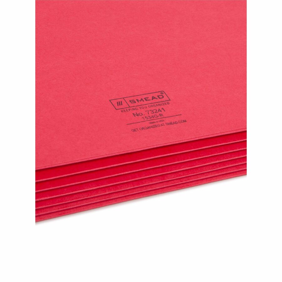 Smead Straight Tab Cut Letter Recycled File Pocket